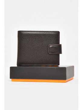 Кошелек мужской из экокожи коричневого цвета 209-1 212113C