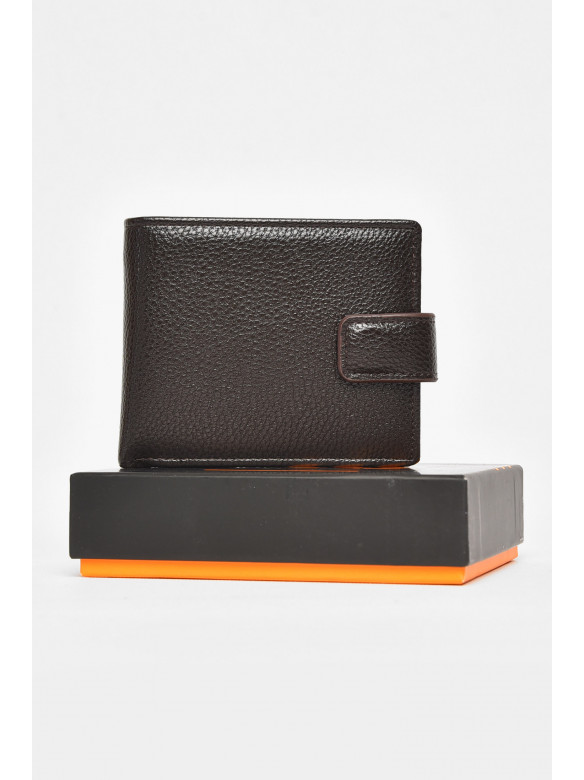 Кошелек мужской из экокожи коричневого цвета 209-1 212113C