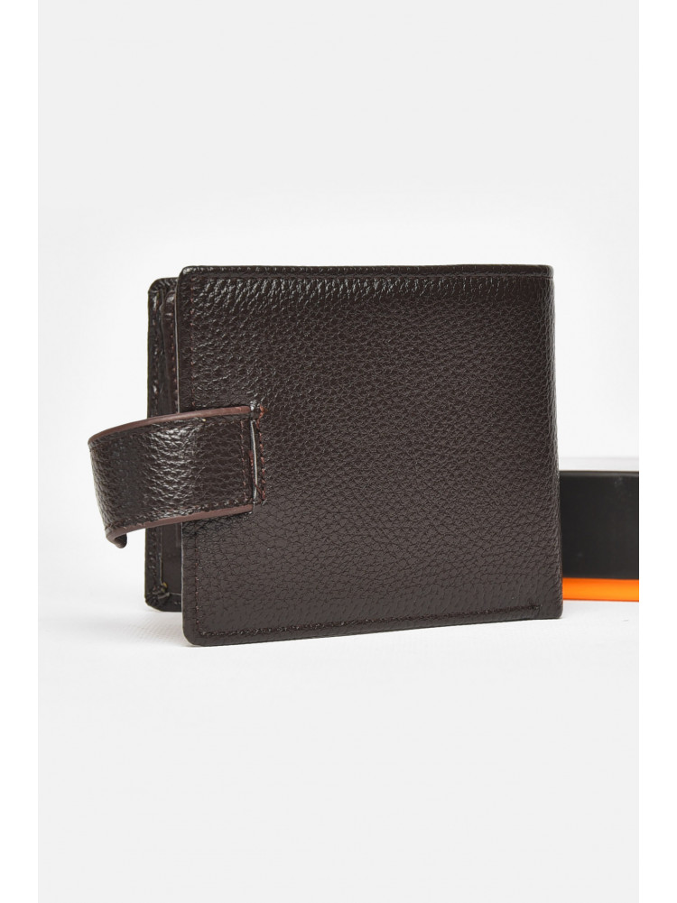 Кошелек мужской из экокожи коричневого цвета 209-1 212113C