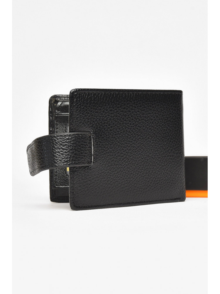 Кошелек мужской из экокожи черного цвета 209-1 212114C