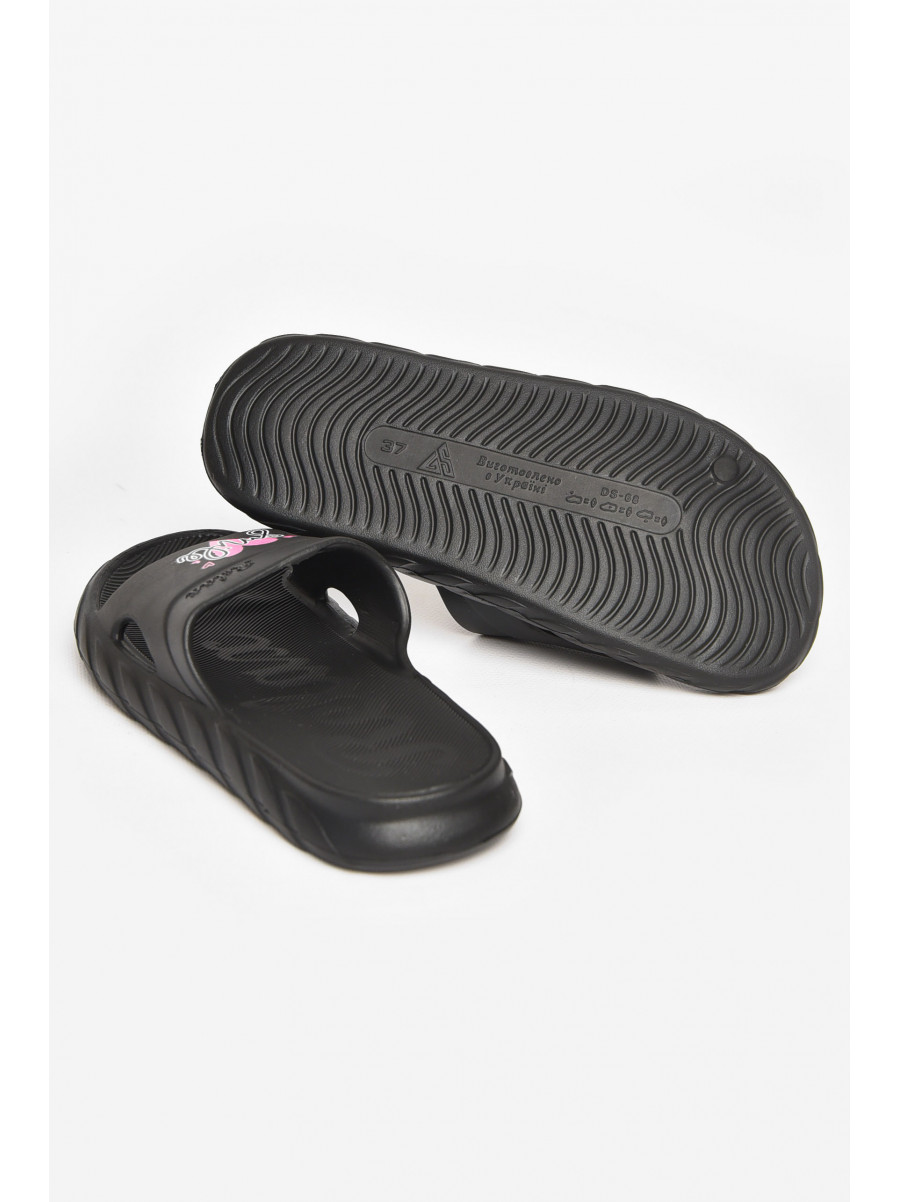 Шлепки пена женские черного цвета DS68 212115C