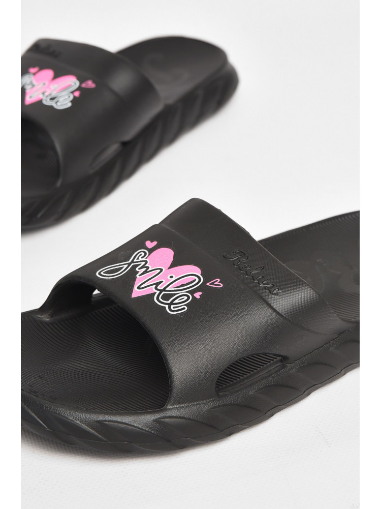 Шлепки пена женские черного цвета DS68 212115C