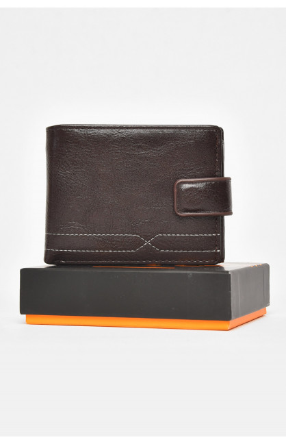 Гаманець чоловічий із екошкіри коричневого кольору 538-3 212116C