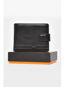 Кошелек мужской из экокожи черного цвета 538-3 212117C