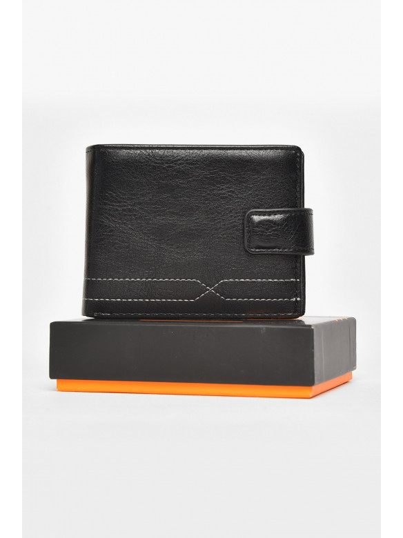 Кошелек мужской из экокожи черного цвета 538-3 212117C