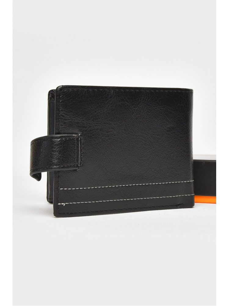 Кошелек мужской из экокожи черного цвета 538-3 212117C