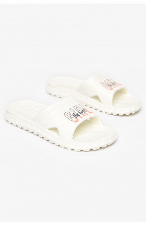 Шлепки пена женские белого цвета С-74 212119C