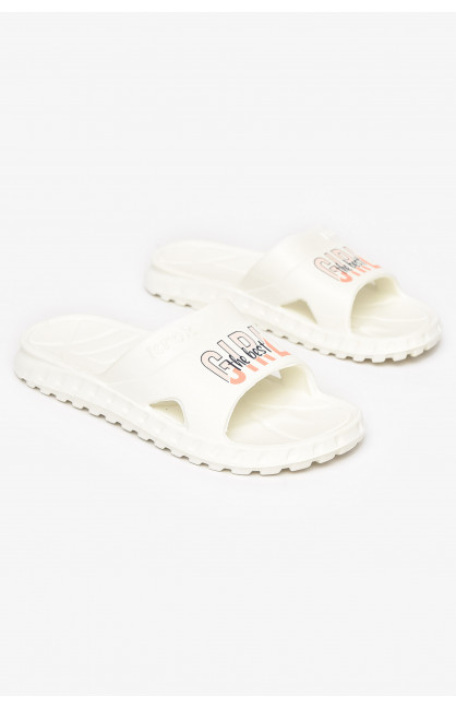 Шлепки пена женские белого цвета С-74 212119C