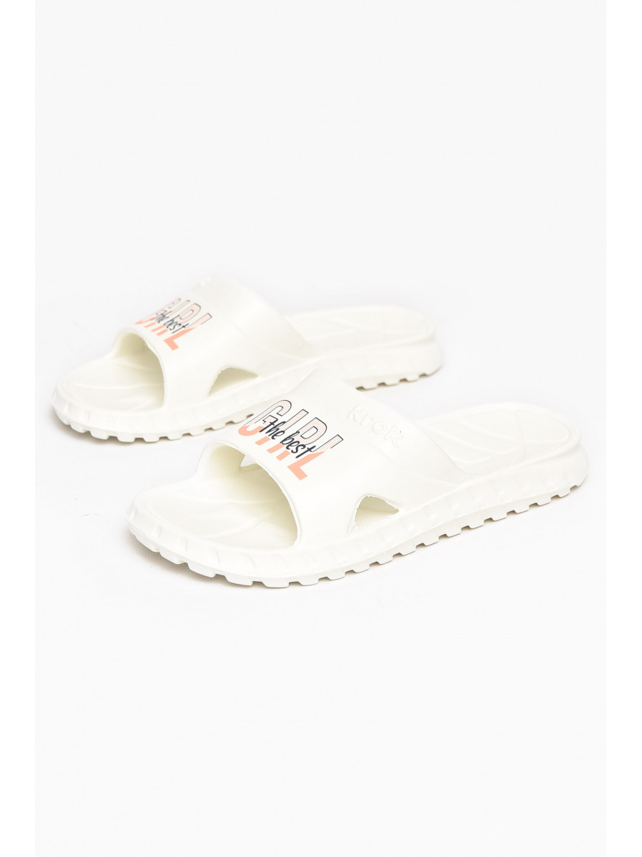 Шлепки пена женские белого цвета С-74 212119C