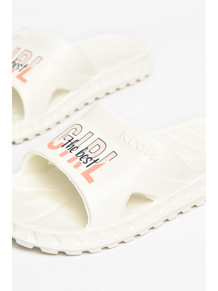 Шлепки пена женские белого цвета С-74 212119C