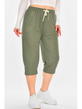 Бриджі жіночі батальні зеленого кольору 780-2 212121C