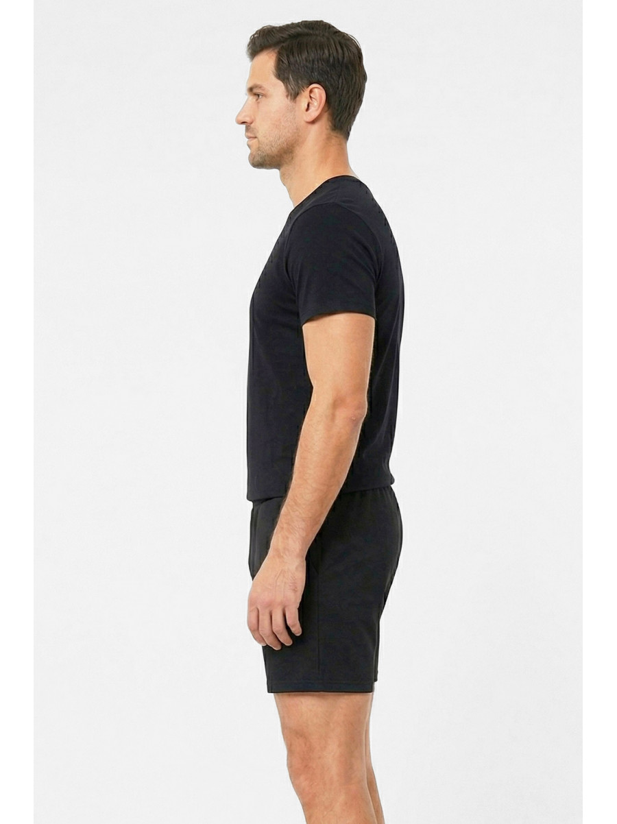 Шорты мужские батальные черного цвета WFK5105 212124C