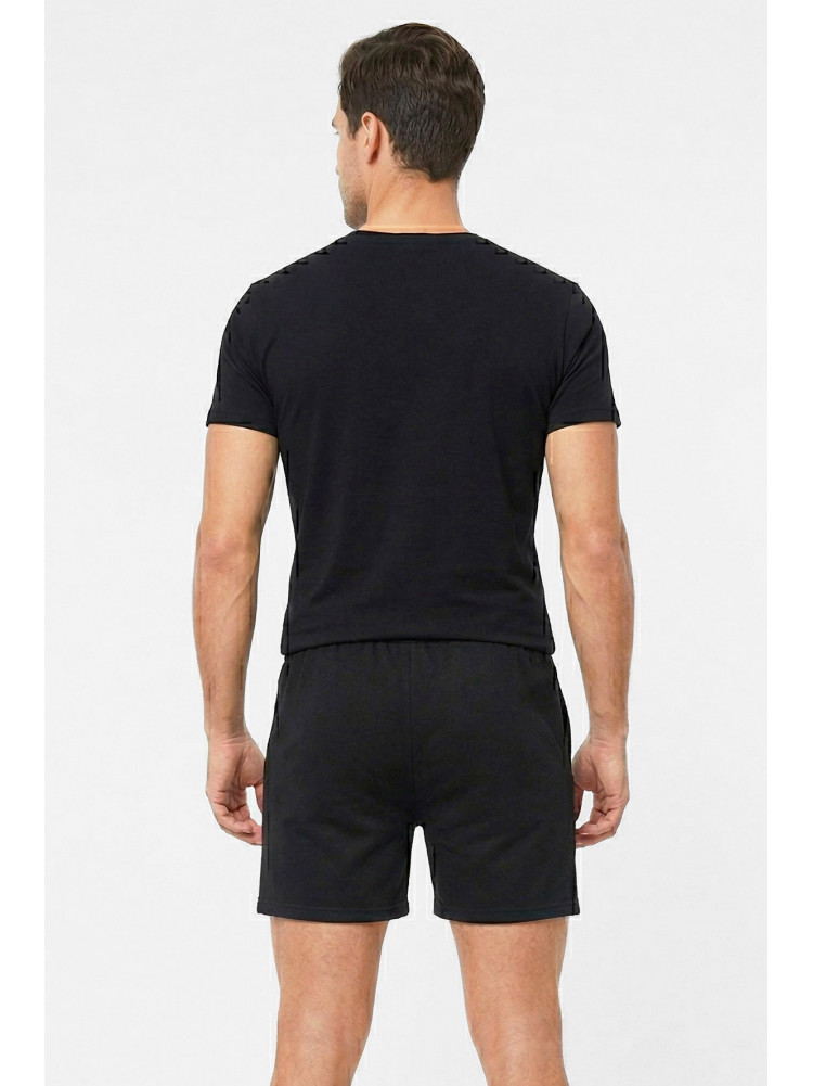 Шорты мужские батальные черного цвета WFK5105 212124C