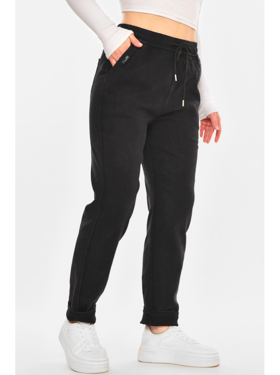 Джинсы женские однотонные черного цвета А4086-2 212126C