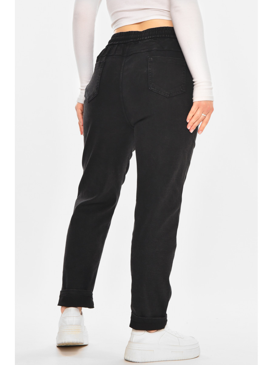 Джинсы женские однотонные черного цвета А4086-2 212126C