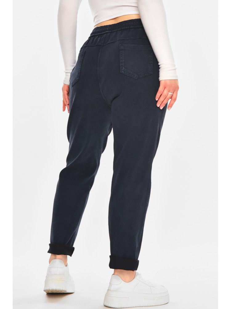 Джинсы женские однотонные тёмно-синего цвета А4086-2 212129C