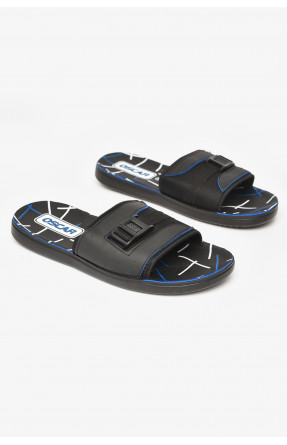 Шлепки мужские черно-синего цвета s-24 212132C