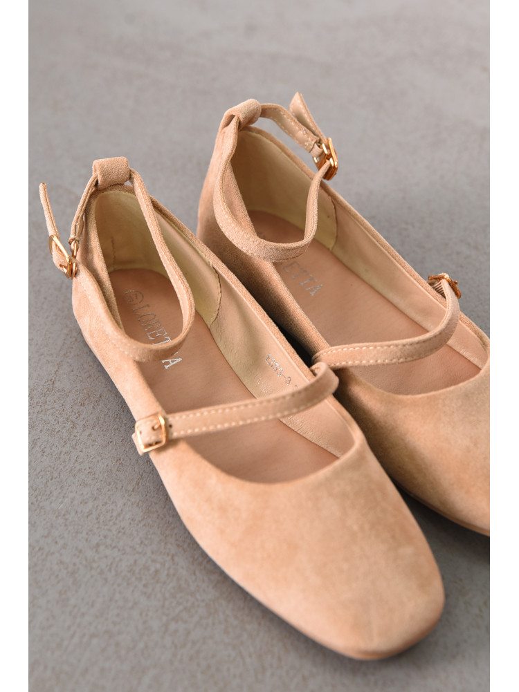 Балетки женские светло-бежевого цвета Е353-3 212133C