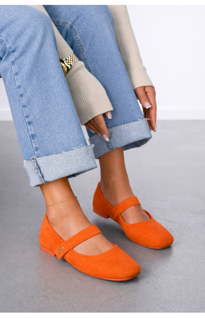 Балетки женские оранжевого цвета Е355-12 212137C