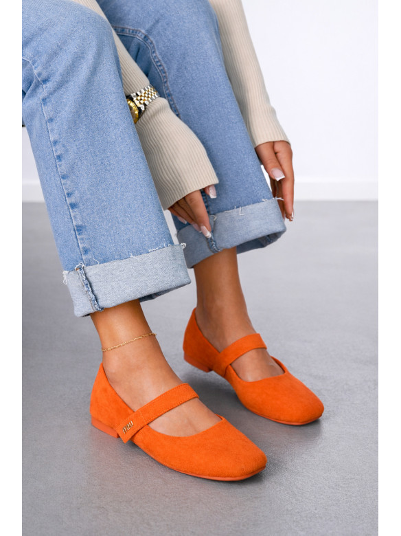 Балетки женские оранжевого цвета Е355-12 212137C