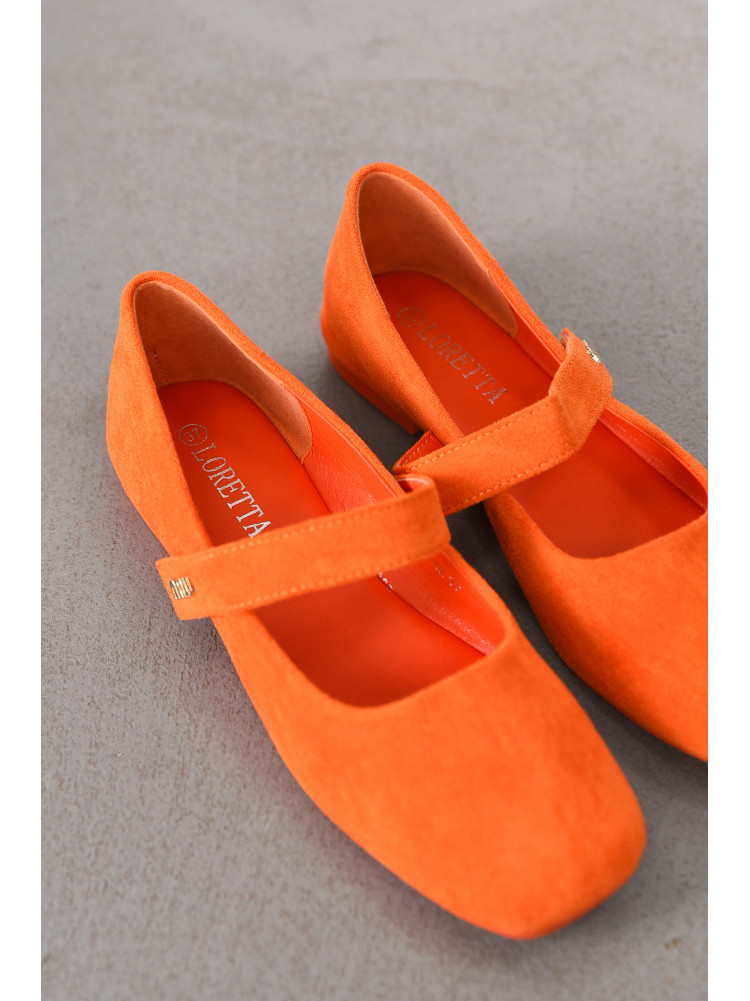 Балетки женские оранжевого цвета Е355-12 212137C
