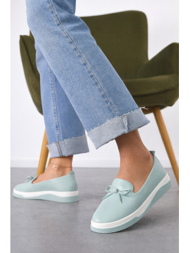 Туфлі-лофери жіночі блакитного кольору Х328-3 212138C