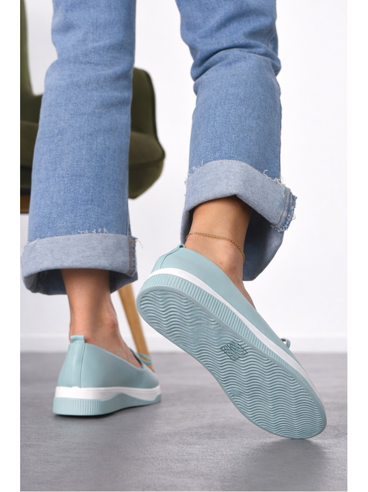 Туфли-лоферы женские голубого цвета Х328-3 212138C