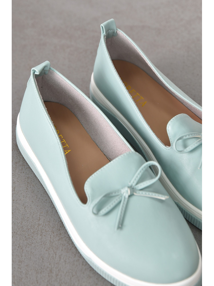 Туфли-лоферы женские голубого цвета Х328-3 212138C