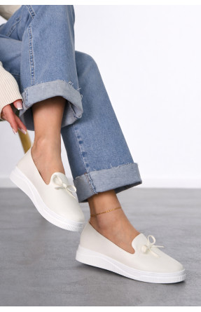 Туфли-лоферы женские белого цвета Х328-2 212139C Туфли-лоферы женские белого цвета Х328-2 212139C