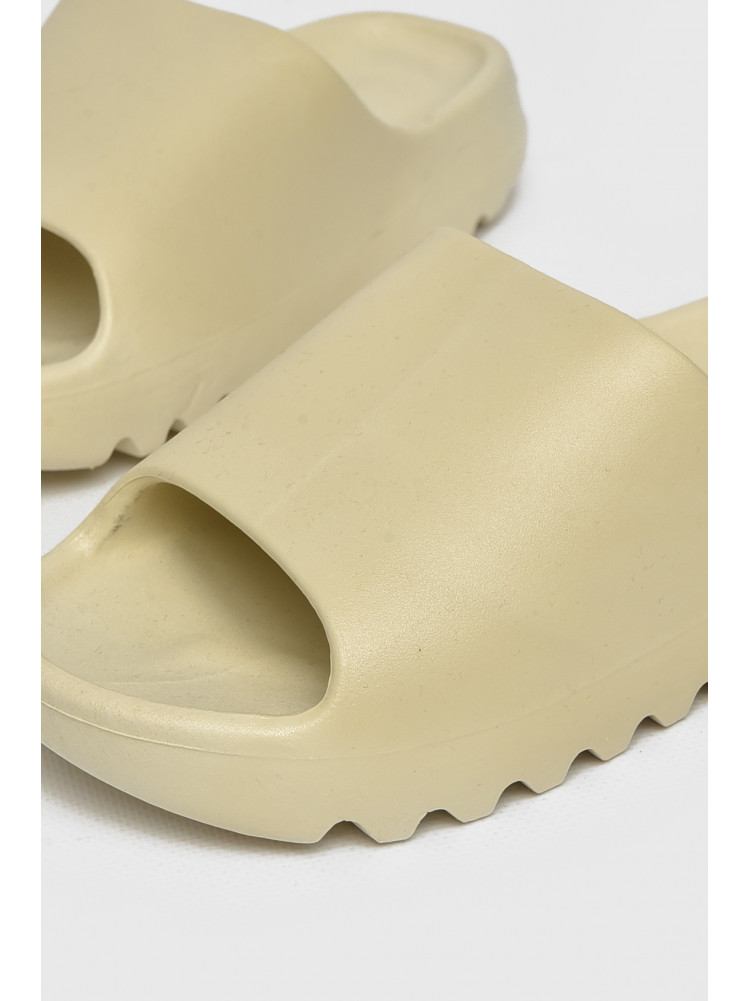 Шлепанцы резиновые женские бежевого цвета 9017-3 212140C