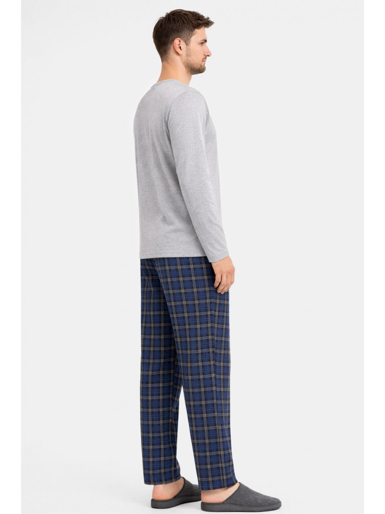 Пижама мужская серого цвета с принтом 16481 212142C