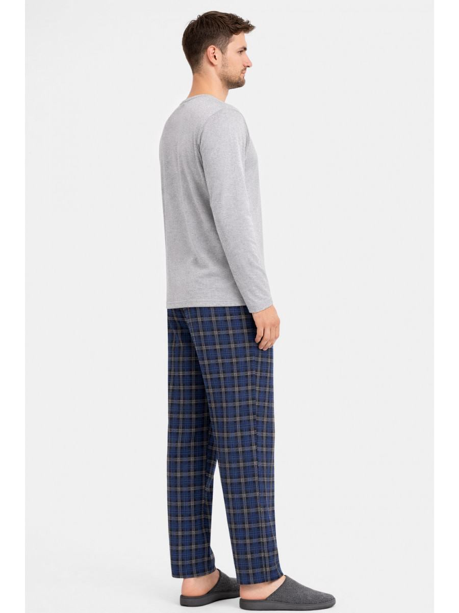 Пижама мужская серого цвета с принтом 16481 212142C