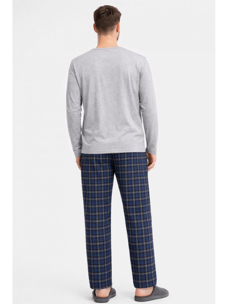 Пижама мужская серого цвета с принтом 16481 212142C