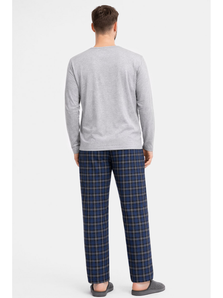 Пижама мужская серого цвета с принтом 16481 212142C