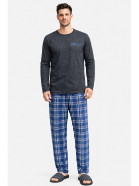 Пижама мужская тёмно-серого цвета с принтом 16481 212143C