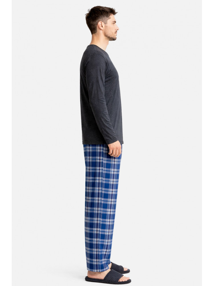 Піжама чоловіча темно-сірого кольору з принтом 16481 212143C