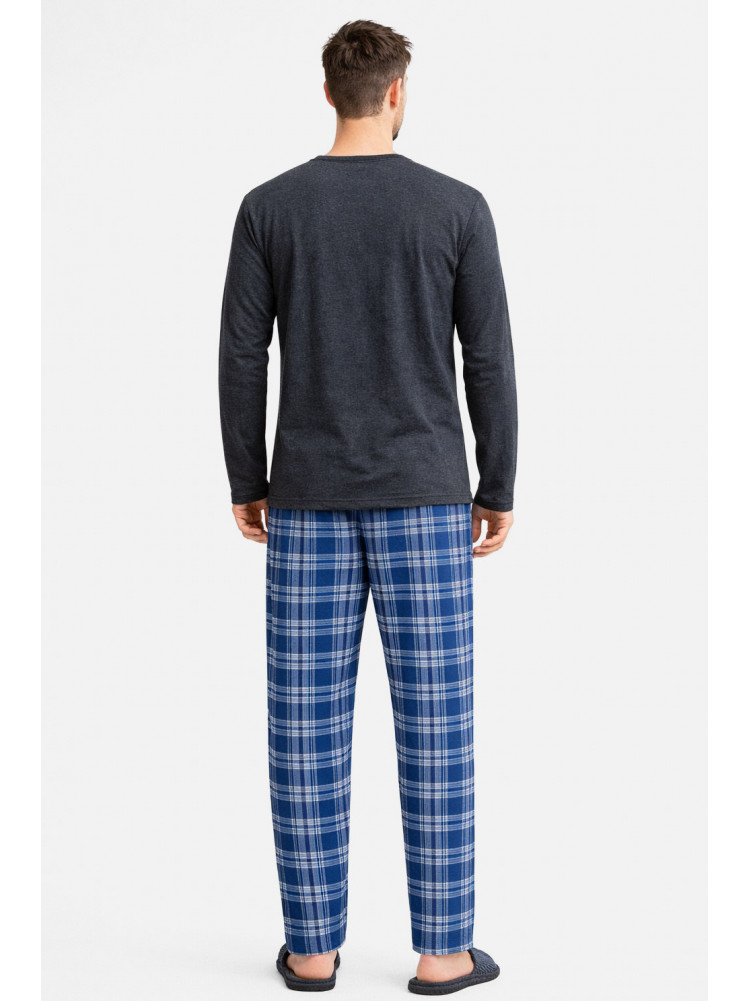 Піжама чоловіча темно-сірого кольору з принтом 16481 212143C