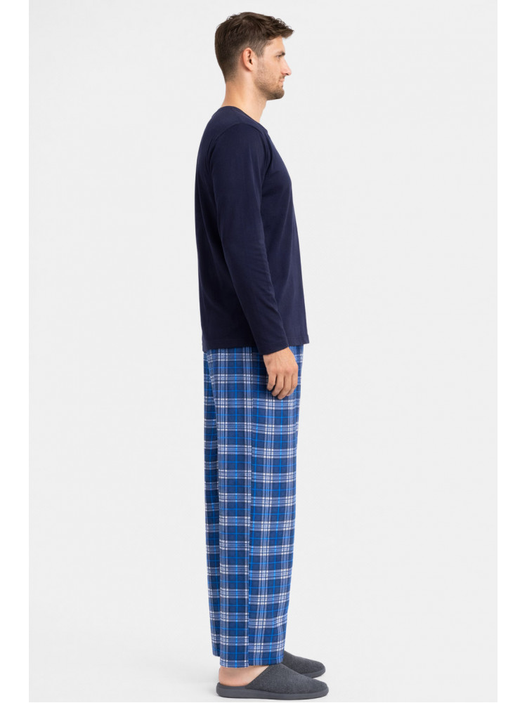 Пижама мужская тёмно-синего цвета с принтом 16481 212145C