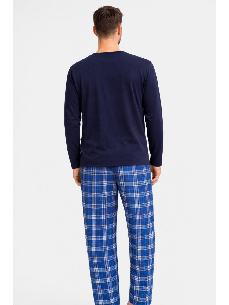 Пижама мужская тёмно-синего цвета с принтом 16481 212145C