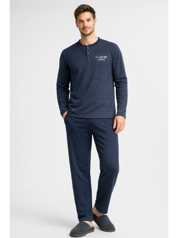 Пижама мужская тёмно-синего цвета 7516 212146C
