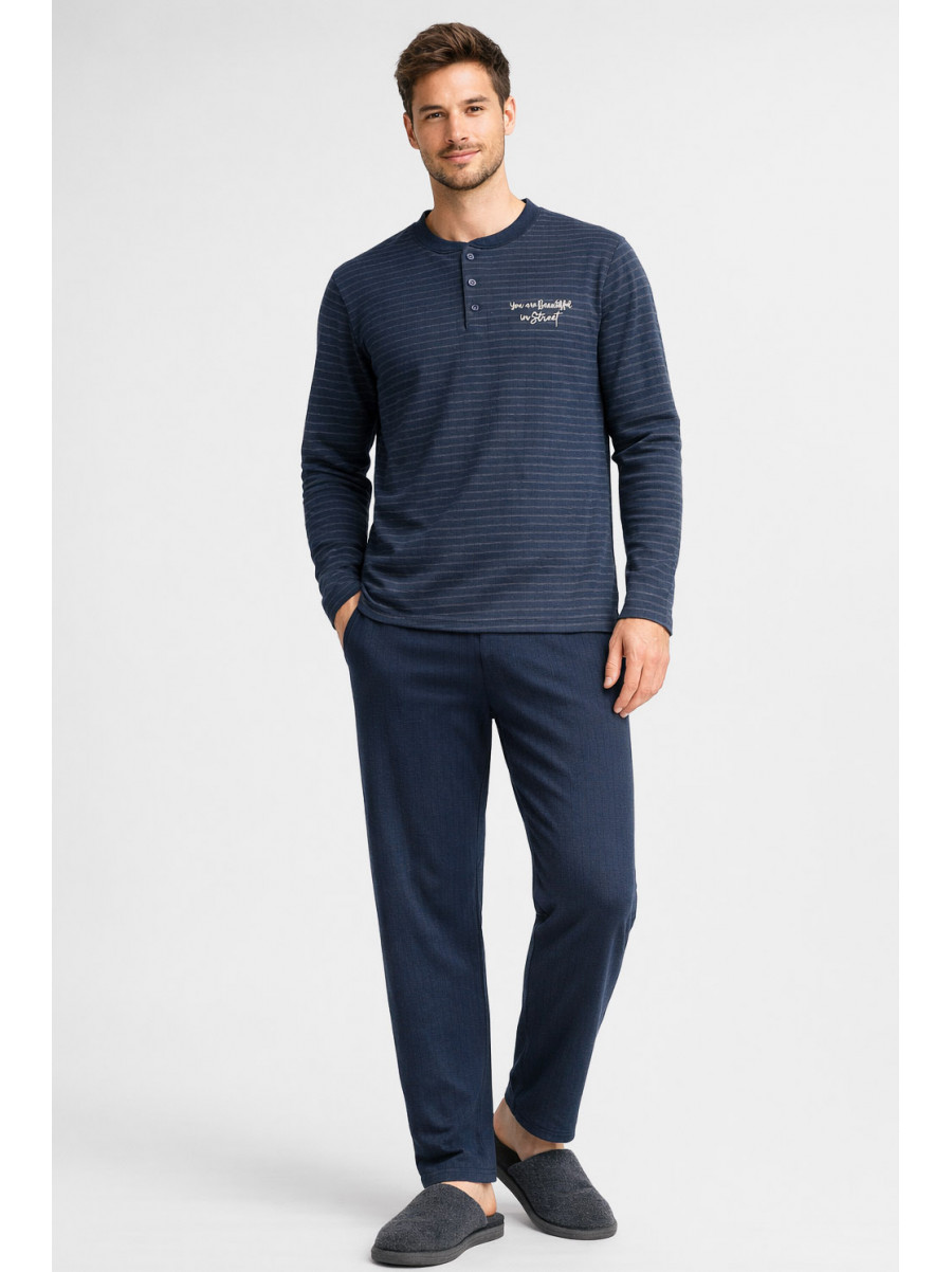 Пижама мужская тёмно-синего цвета 7516 212146C