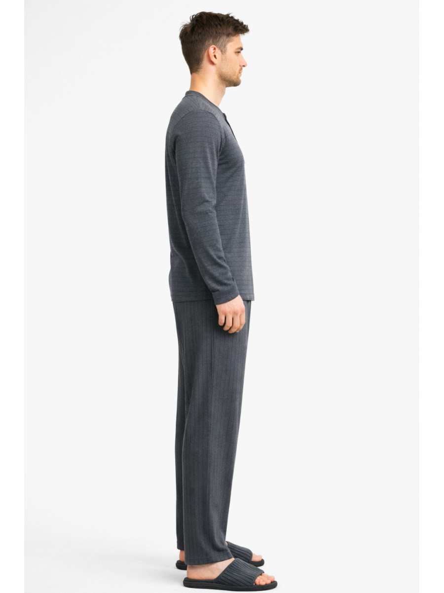 Пижама мужская тёмно-серого цвета с принтом 7515 212148C