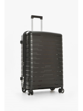 Чемодан дорожный на 4 колесах черного цвета 92л 212149C