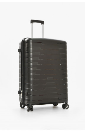 Чемодан дорожный на 4 колесах черного цвета 92л 212149C