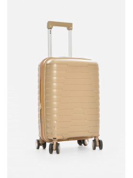 Чемодан дорожный на 4 колесах бежевого цвета 23л 212156C