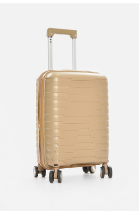 Чемодан дорожный на 4 колесах бежевого цвета 23л 212156C