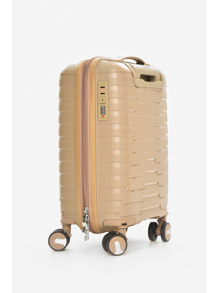 Чемодан дорожный на 4 колесах бежевого цвета 23л 212156C