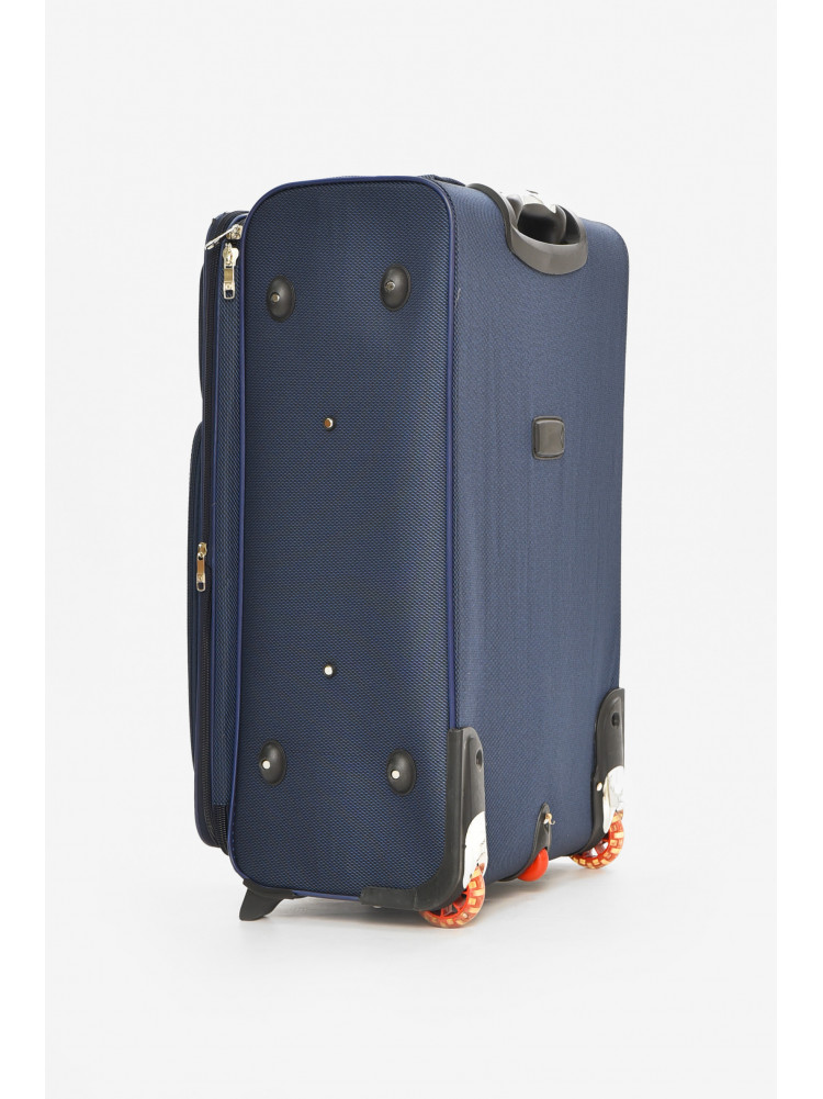 Чемодан дорожный на 2 колесах темно-синего цвета 100л 212157C