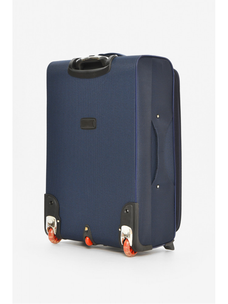 Чемодан дорожный на 2 колесах темно-синего цвета 100л 212157C