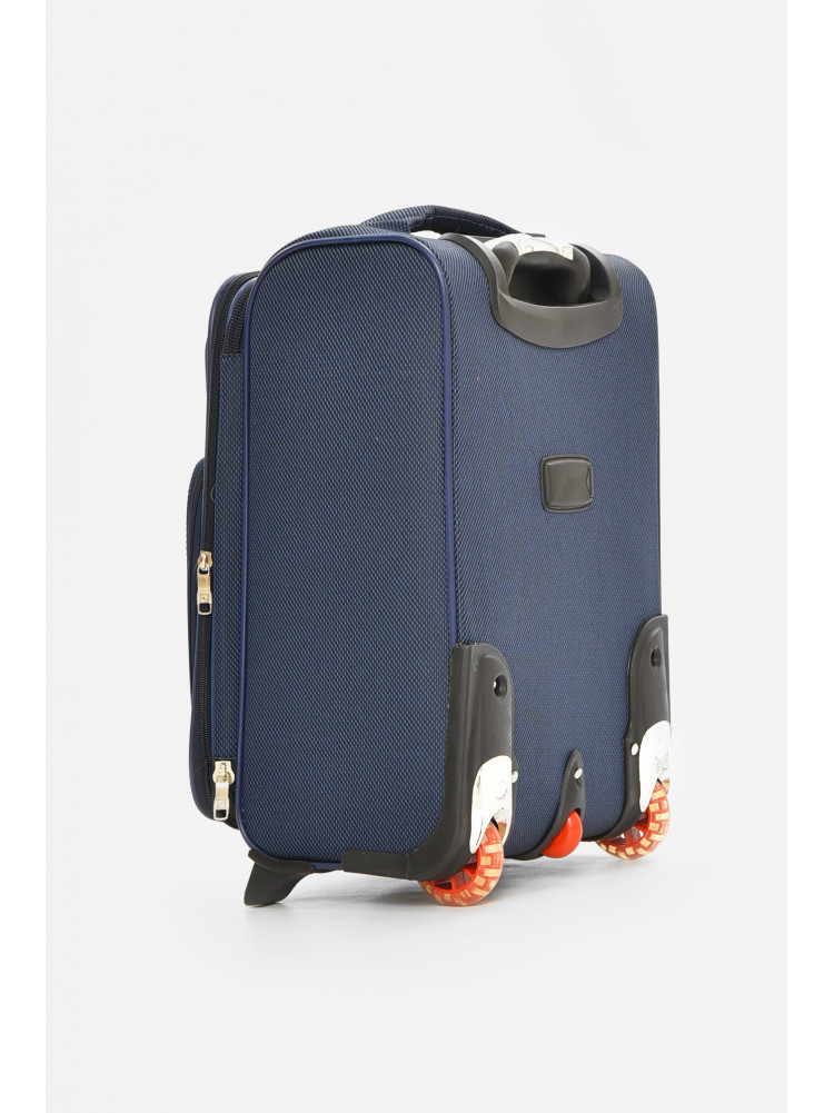 Чемодан дорожный на 2 колесах темно-синего цвета 34л 212159C